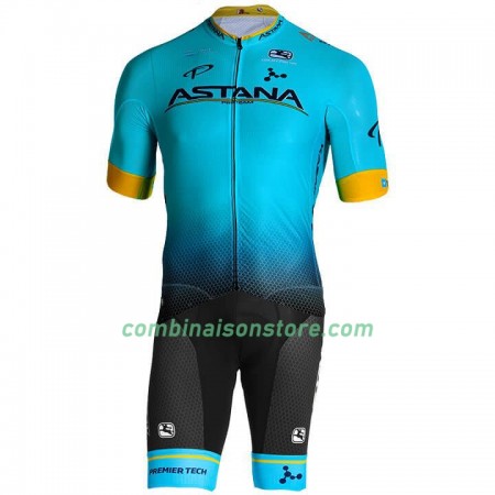 Combinaison Cycliste + Cuissard à Bretelles 2019 Astana Pro Team N001